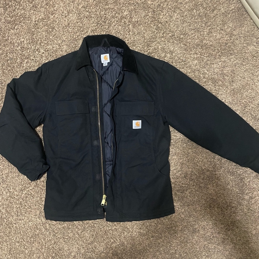 Carhartt black DUCK INSULATED TRADITIONAL COAT - 3 WARMEST RATING